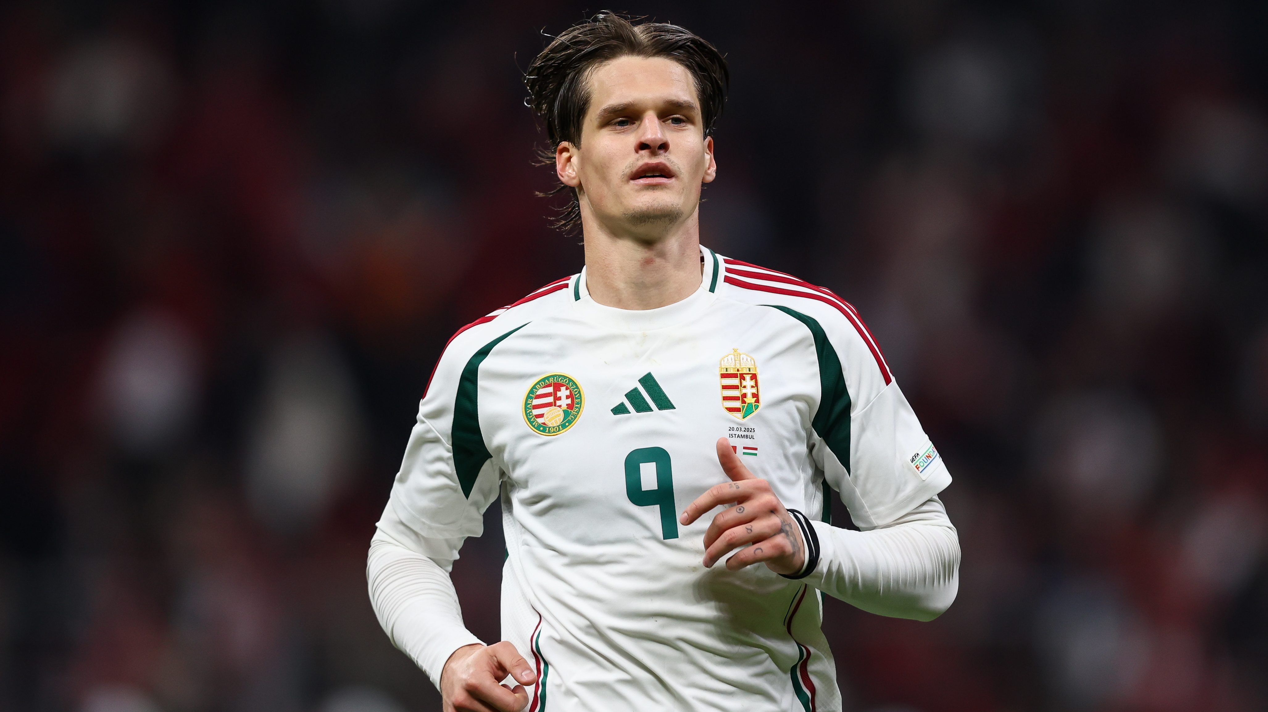 Szabó Levente a válogatott mezében.