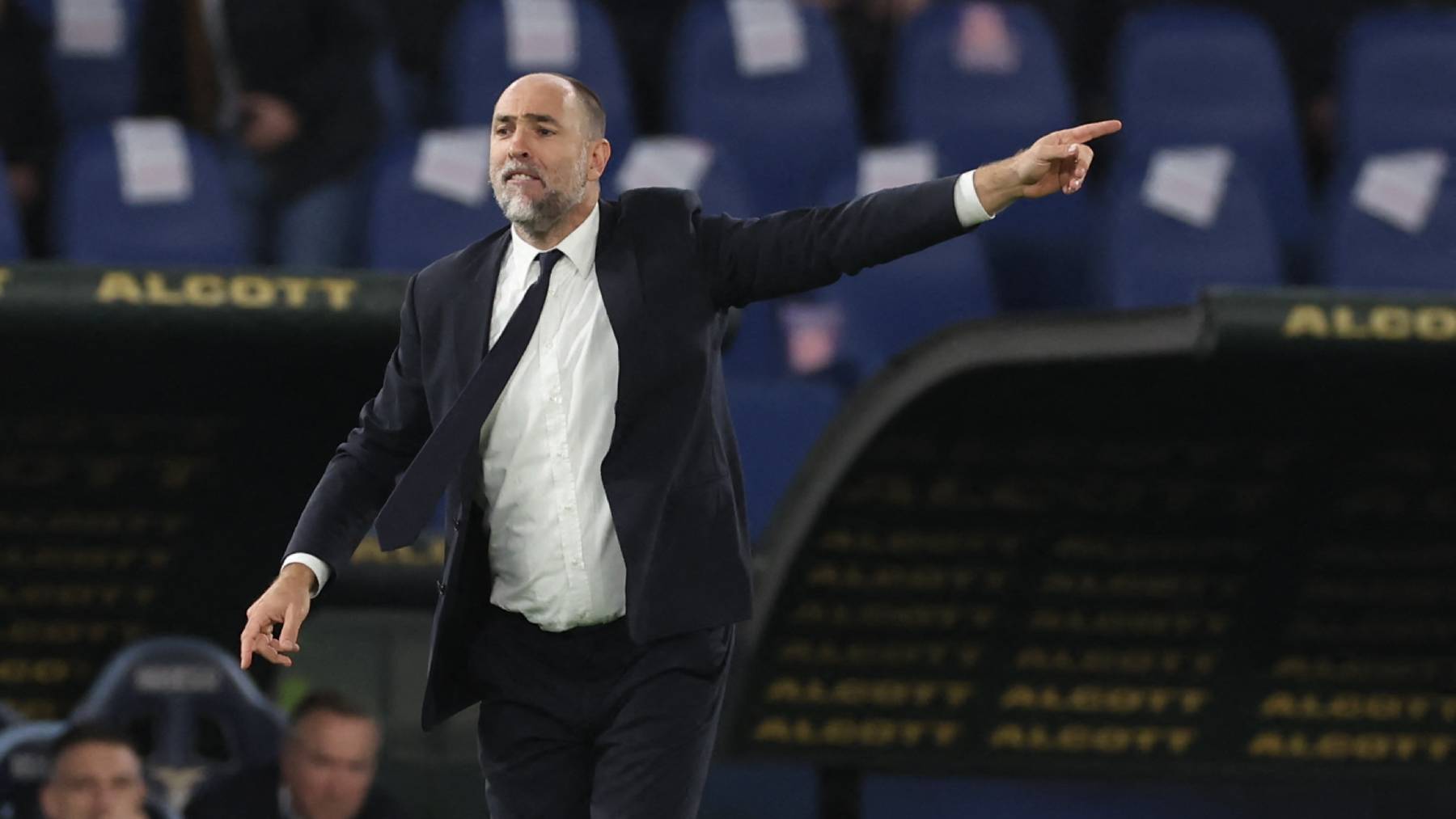 Igor Tudor, coach of Juventus, reacts during the Serie A soccer match between SS Lazio and Juventus FC at Stadio Olimpico in Rome, Italy, on October 26, 2025. (Photo by Ciro De Luca/NurPhoto)