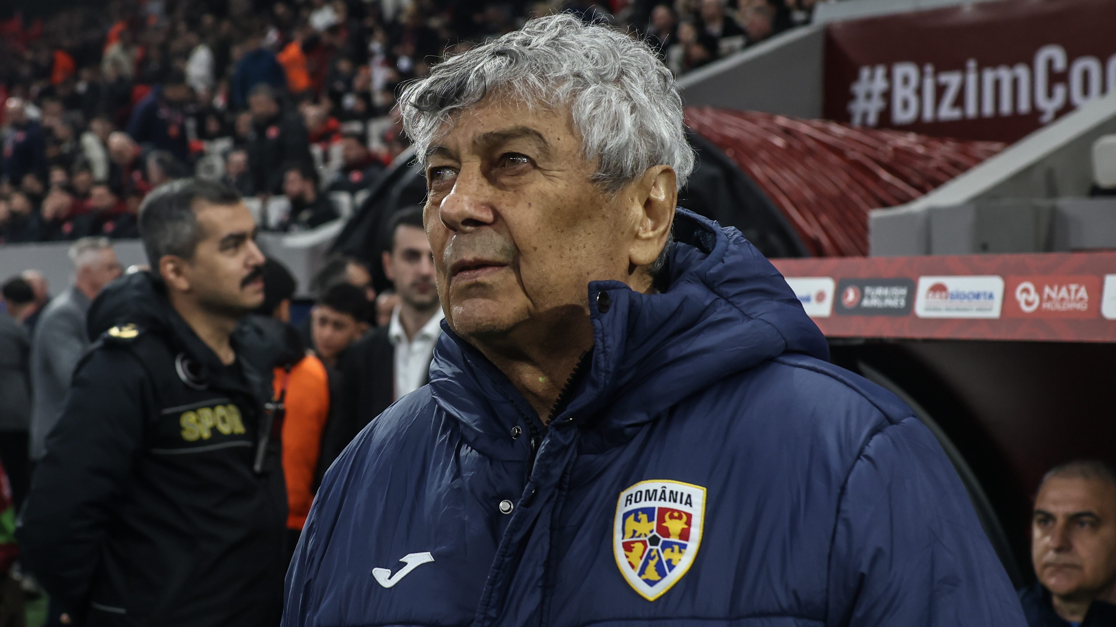 Mircea Lucescu a törökök elleni vb-pótselejtezőn.